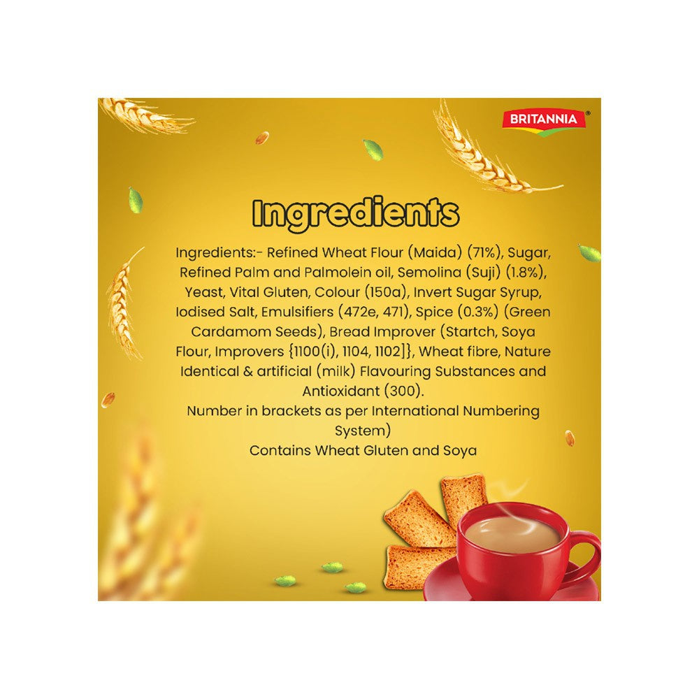 Britannia Toastea Premium Bake Rusk : 250 g