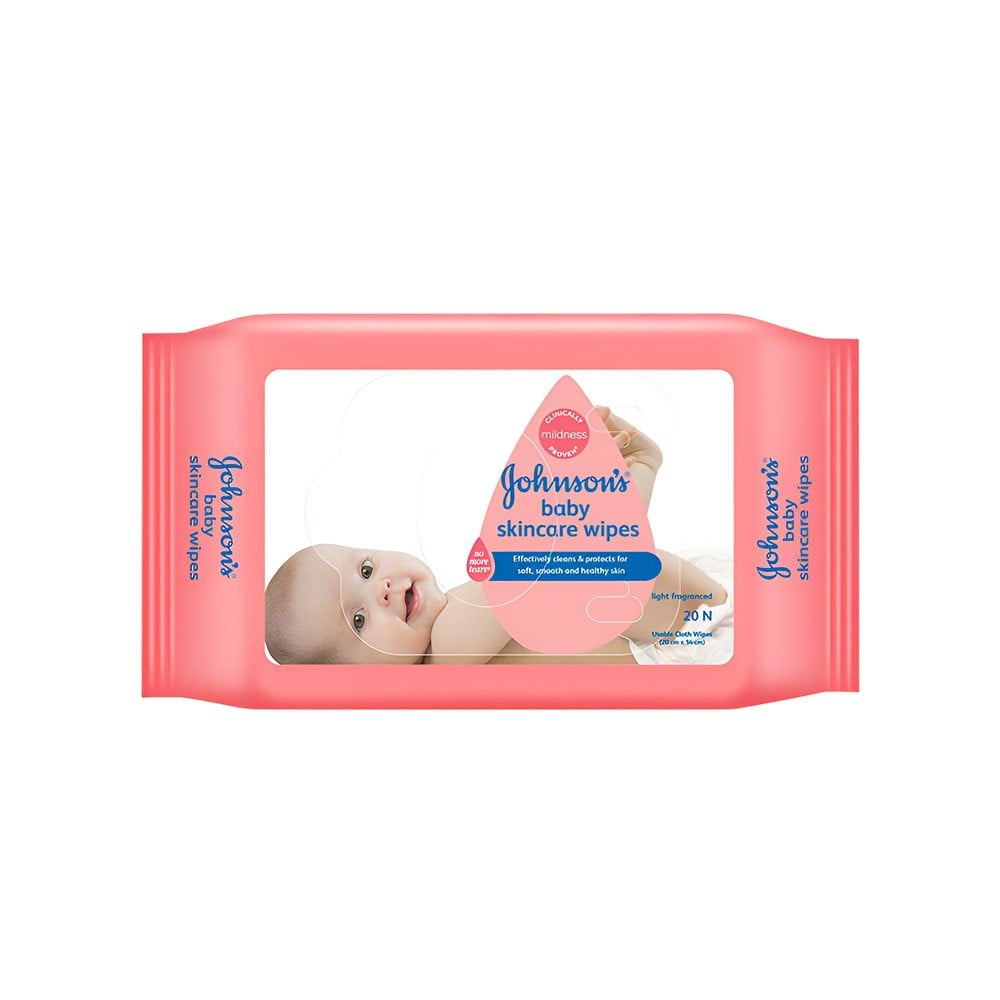 Johnson's Skincare Baby Wipes : 1 pack (20 wipes)