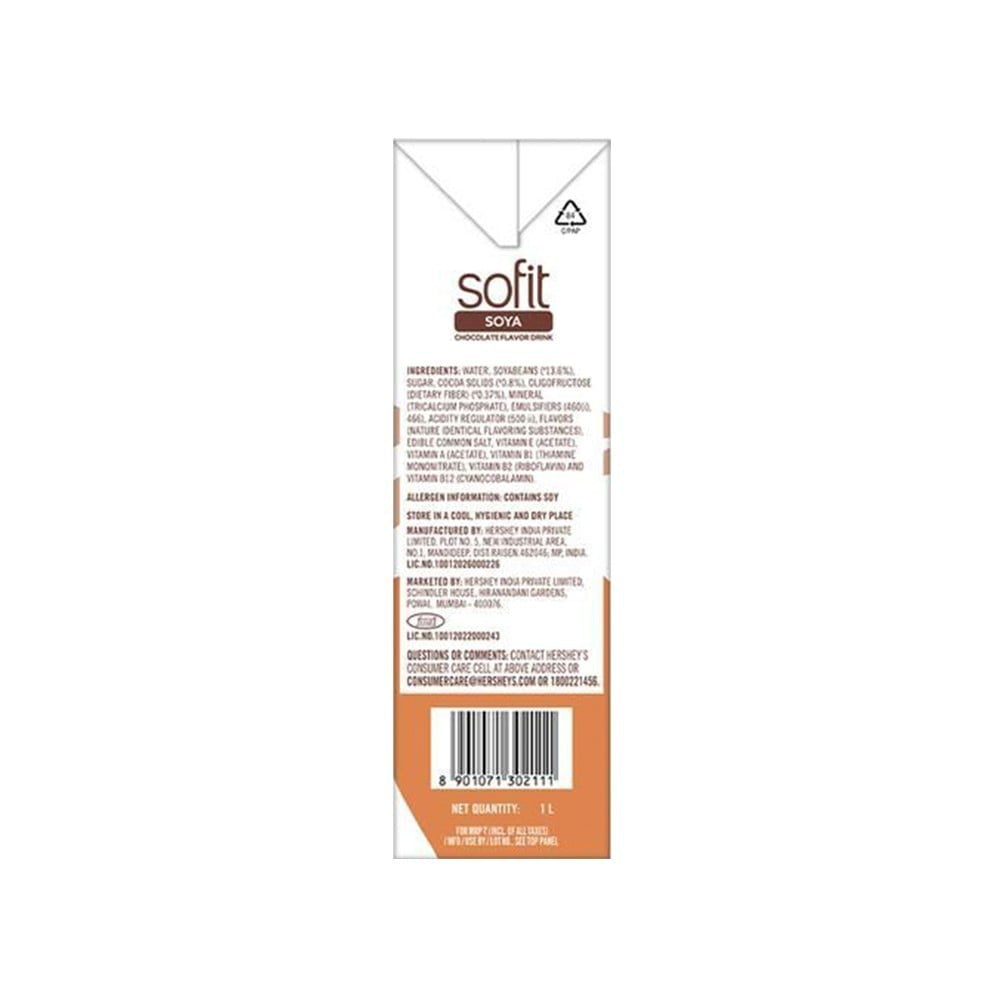 Sofit Chocolate Soy Beverage : 1 ltr