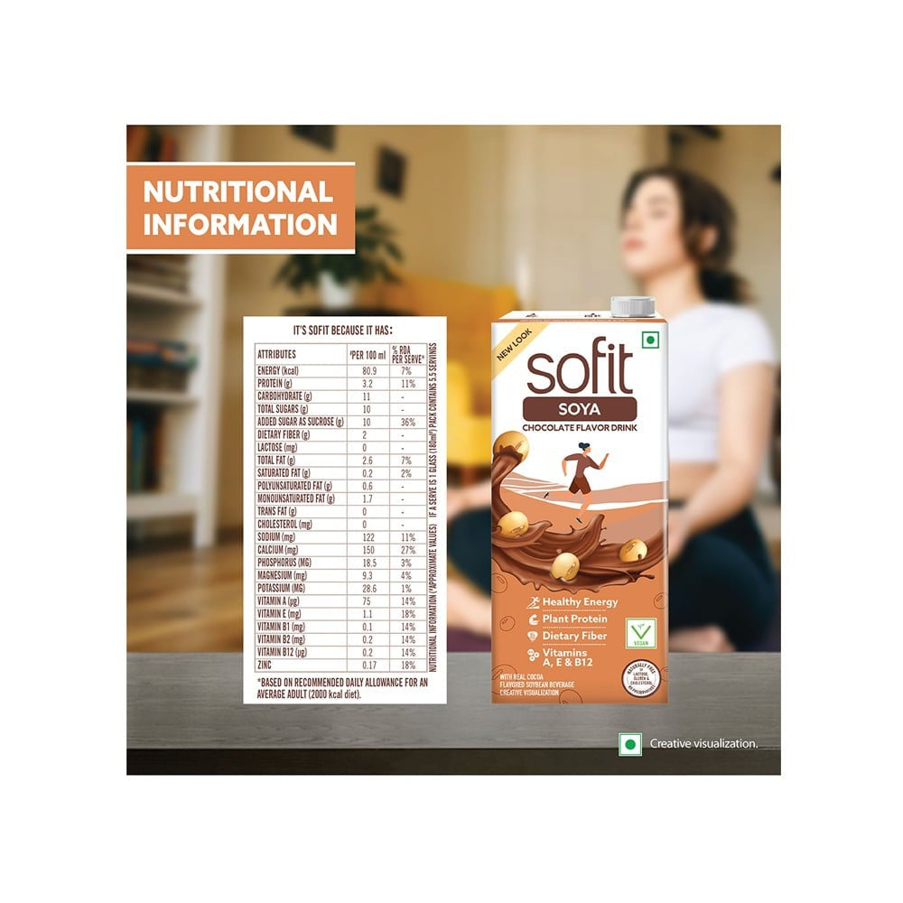 Sofit Chocolate Soy Beverage : 1 ltr