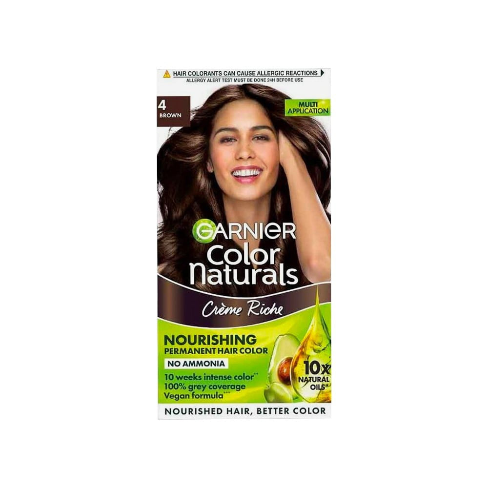 Garnier Color Naturals Hair Colour 70 ml + 60 g (Shade 4 Brown)