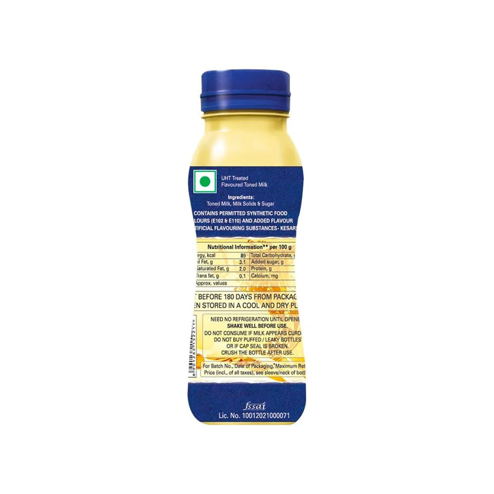Amul Kool Kesar Flavoured Milk : 180 ml