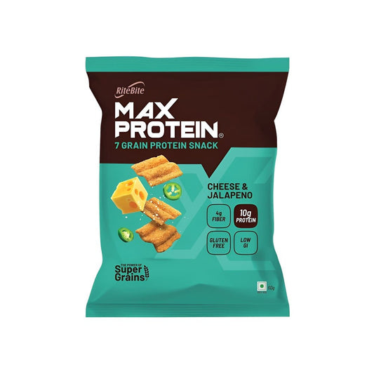RiteBite Max Protein Cheese & Jalapeno Chips : 60 g