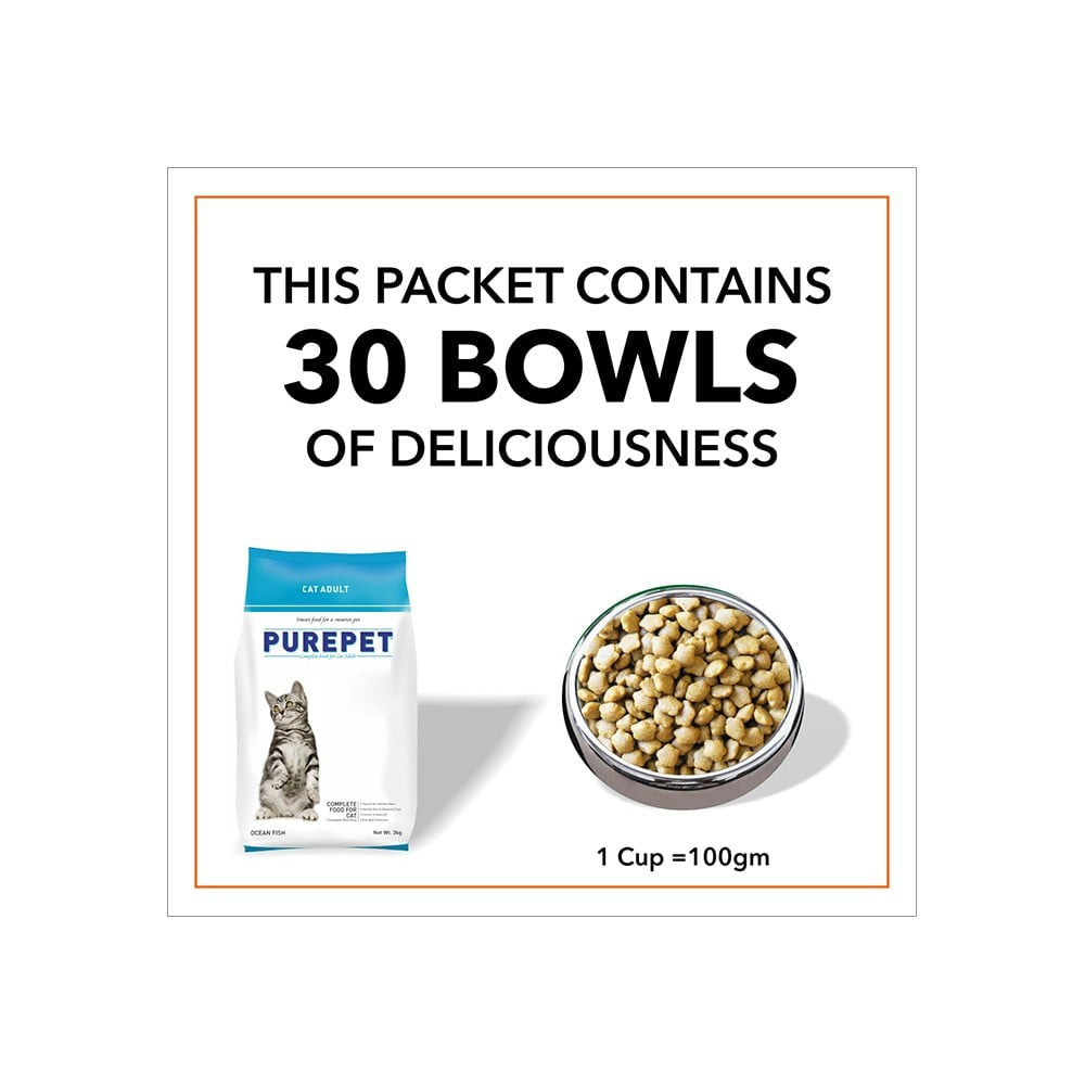 PurePet Ocean Fish Dry Cat Food (Adult) : 1 kg