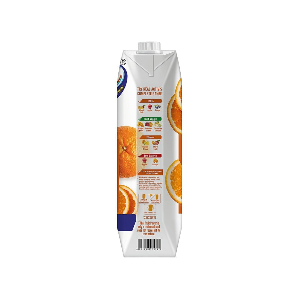 Real Activ Orange Juice - Pack of 2 : 2 x 1 ltr
