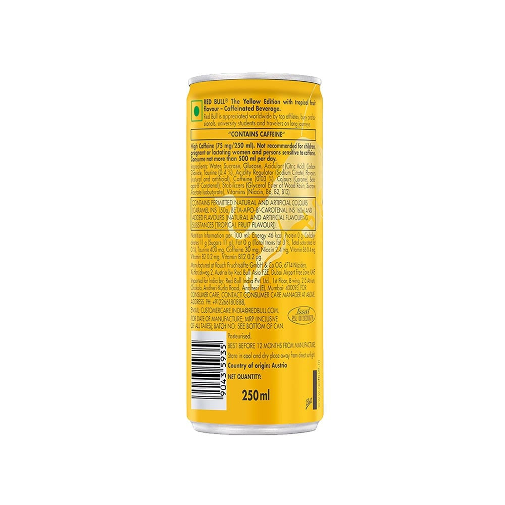 Red Bull Energy Drink - The Yellow Edition : 250 ml