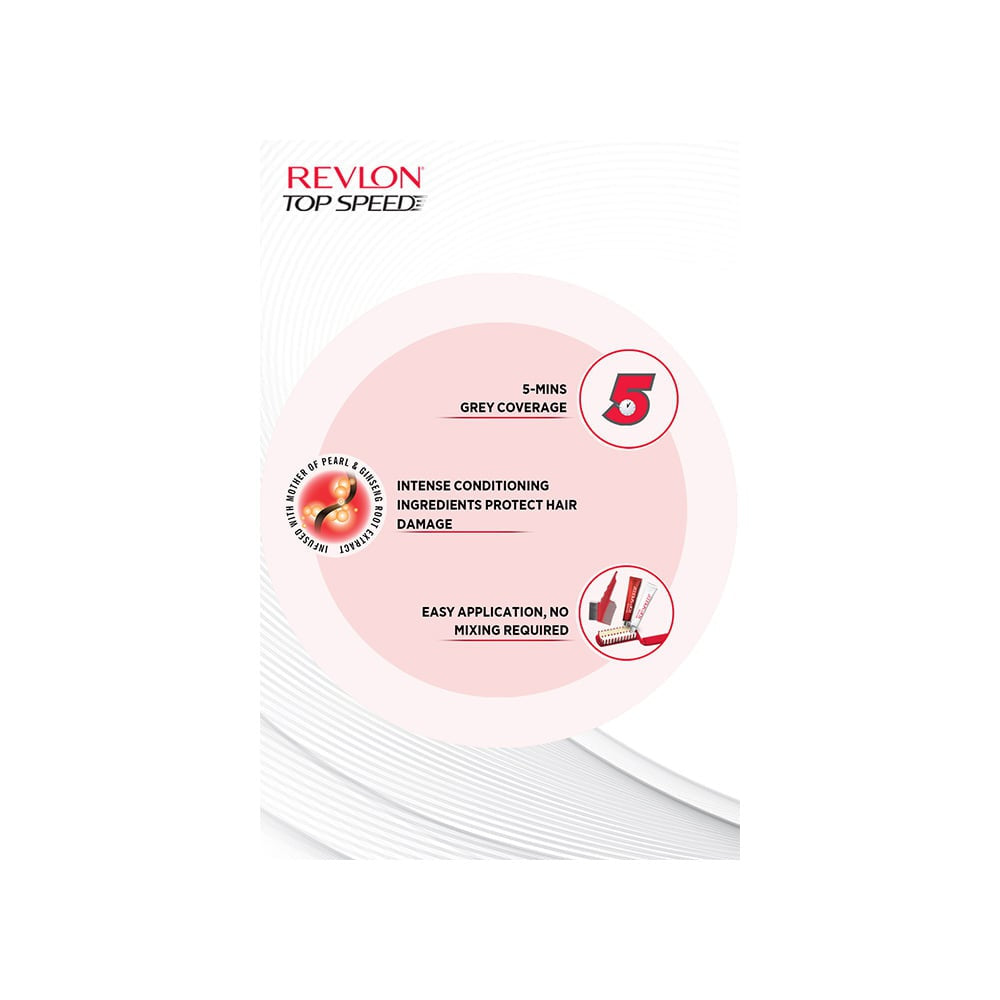 Revlon Top Speed Hair Colour (Natural Black) - Free Outrageous Conditioner : 1 pack