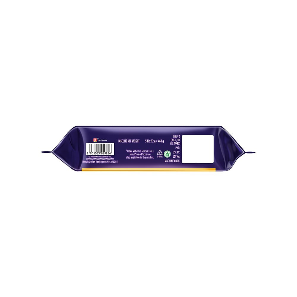 Britannia Treat Jim Jam Sandwich Cream Biscuits - Buy 4 Get 1 Free : 460 g