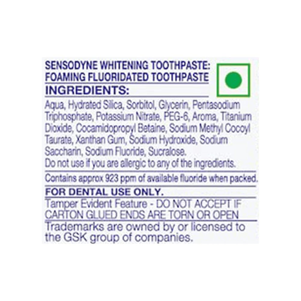 Sensodyne Whitening Sensitive Toothpaste : 70 g