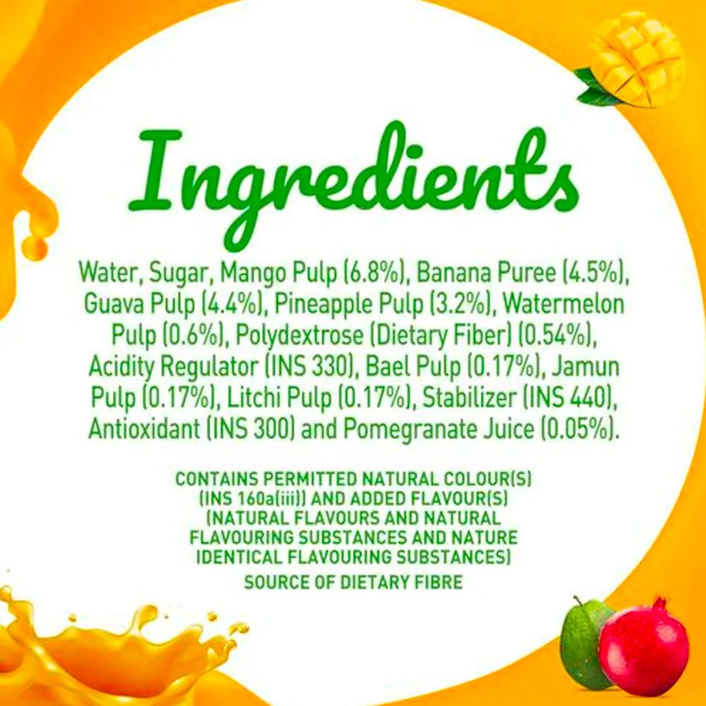 B Natural Mixed Fruit Juice : 1 ltr