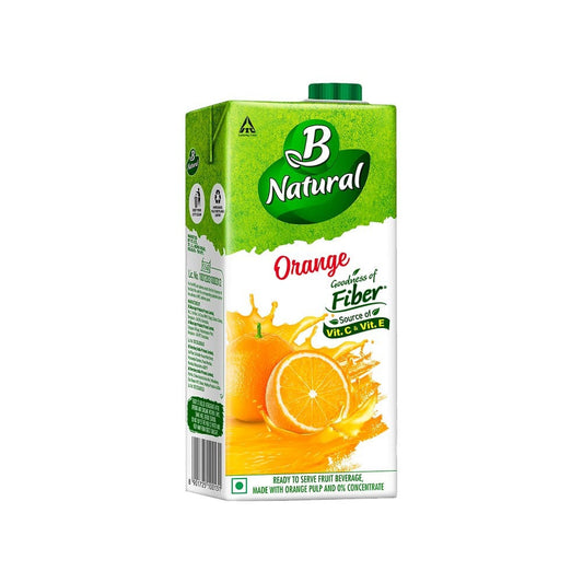 B Natural Orange Juice : 1 ltr