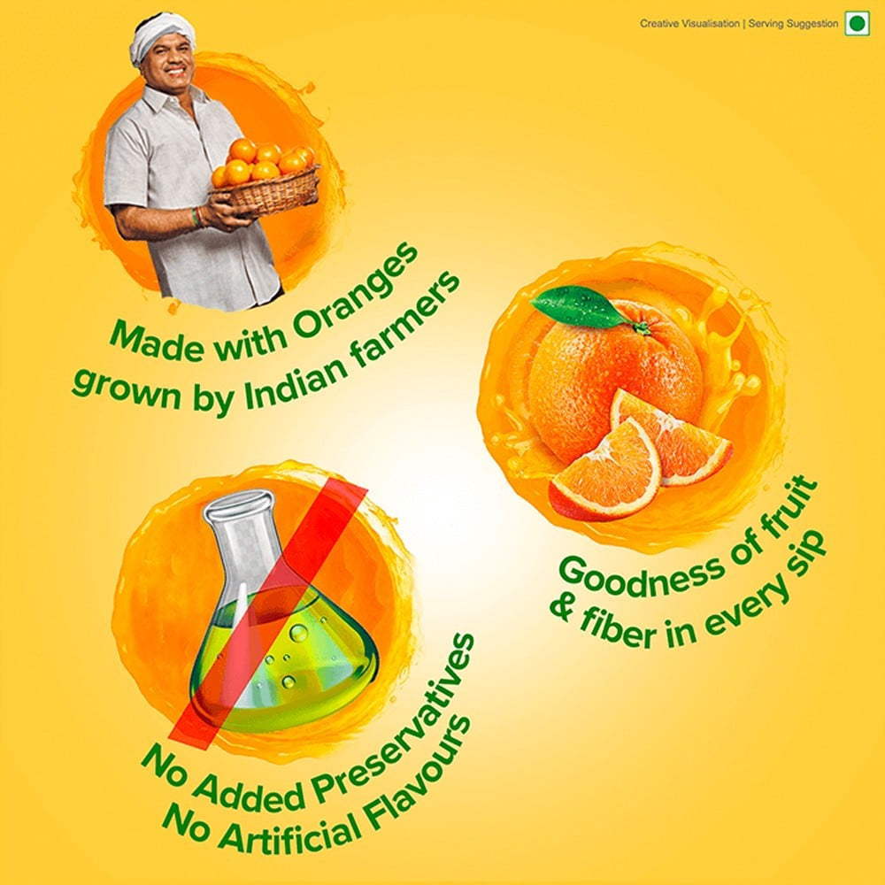 B Natural Orange Juice : 1 ltr