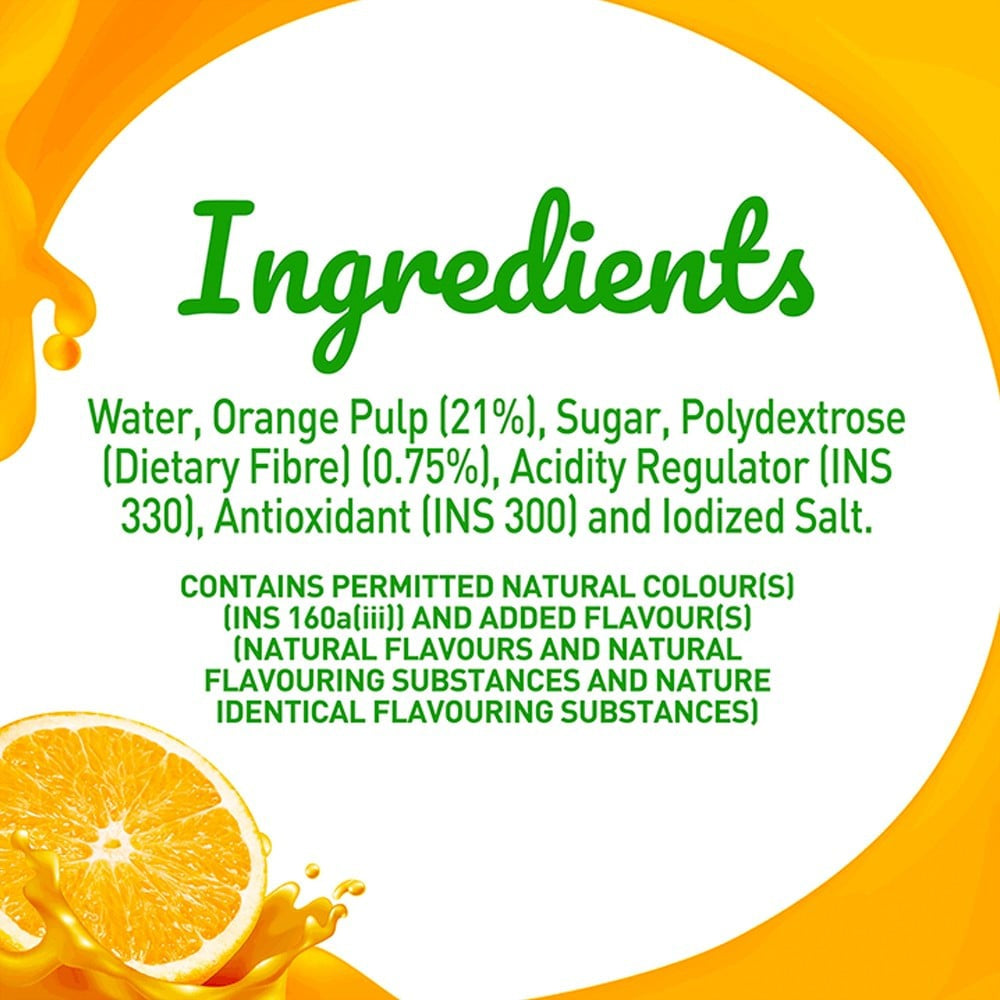 B Natural Orange Juice : 1 ltr