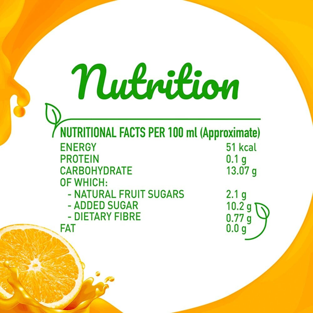 B Natural Orange Juice : 1 ltr
