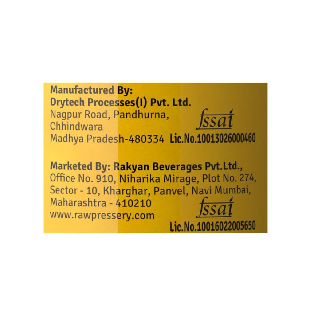 Raw Pressery Valencia Orange Juice : 1 ltr