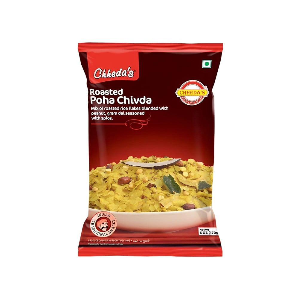 Chheda's Roasted Poha Chivda Namkeen : 170 g