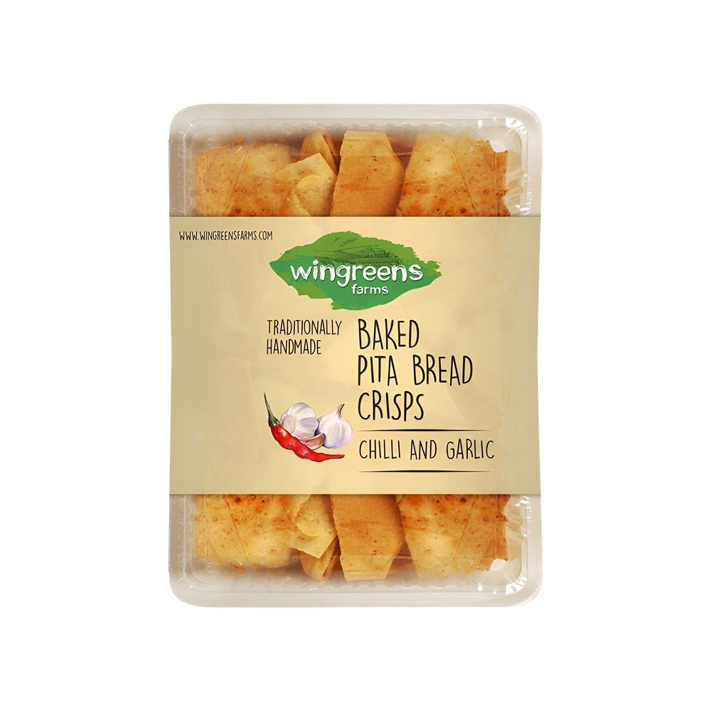 Wingreens Farms Chilli and Garlic Pita Chips : 100 g