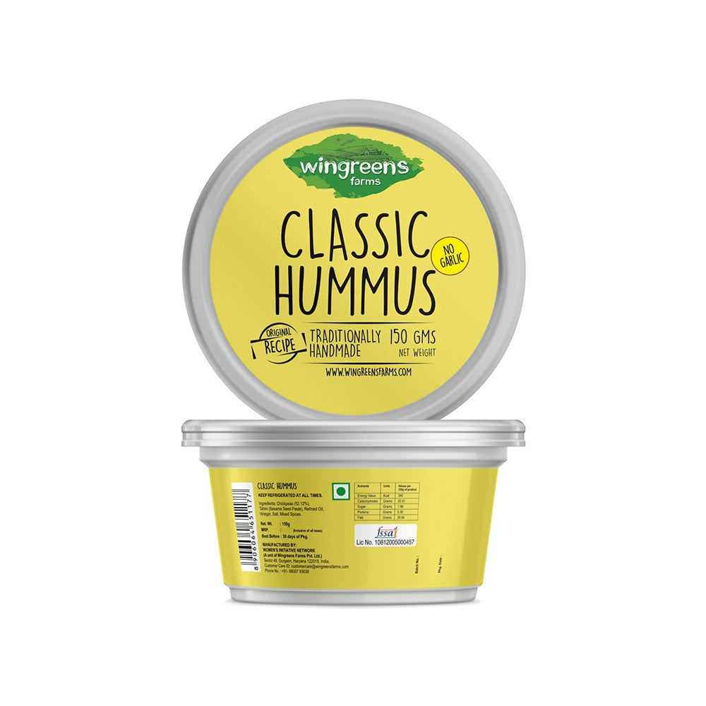 Wingreens Farms Classic Hummus Dip : 150 g
