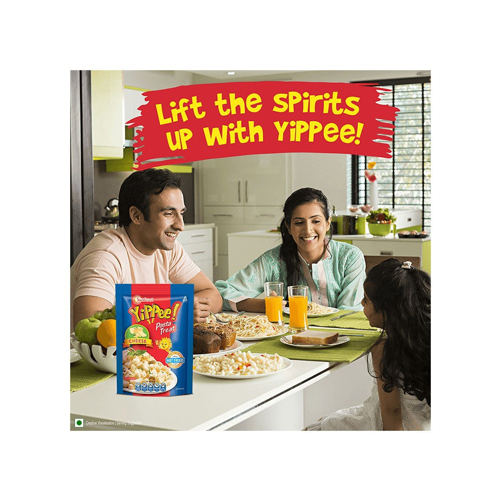 Yippee Instant Pasta Treat - Cheese - Pack of 2 : 2 x 65 g