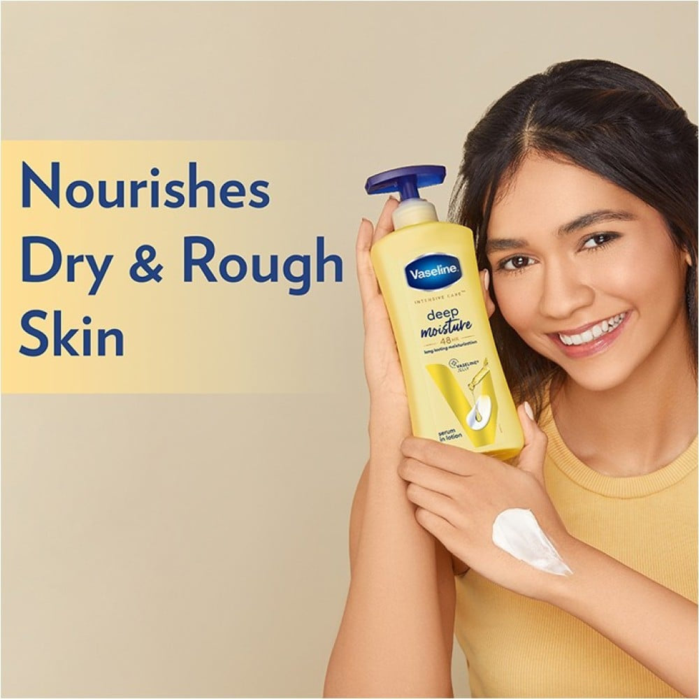 Vaseline Intensive Care Deep Body Lotion (Long Lasting Moisturization For Healthy, Glowing Skin) : 400 ml