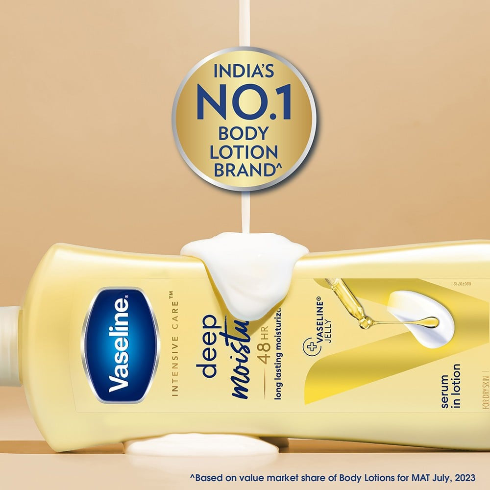 Vaseline Intensive Care Deep Body Lotion (Long Lasting Moisturization For Healthy, Glowing Skin) : 400 ml