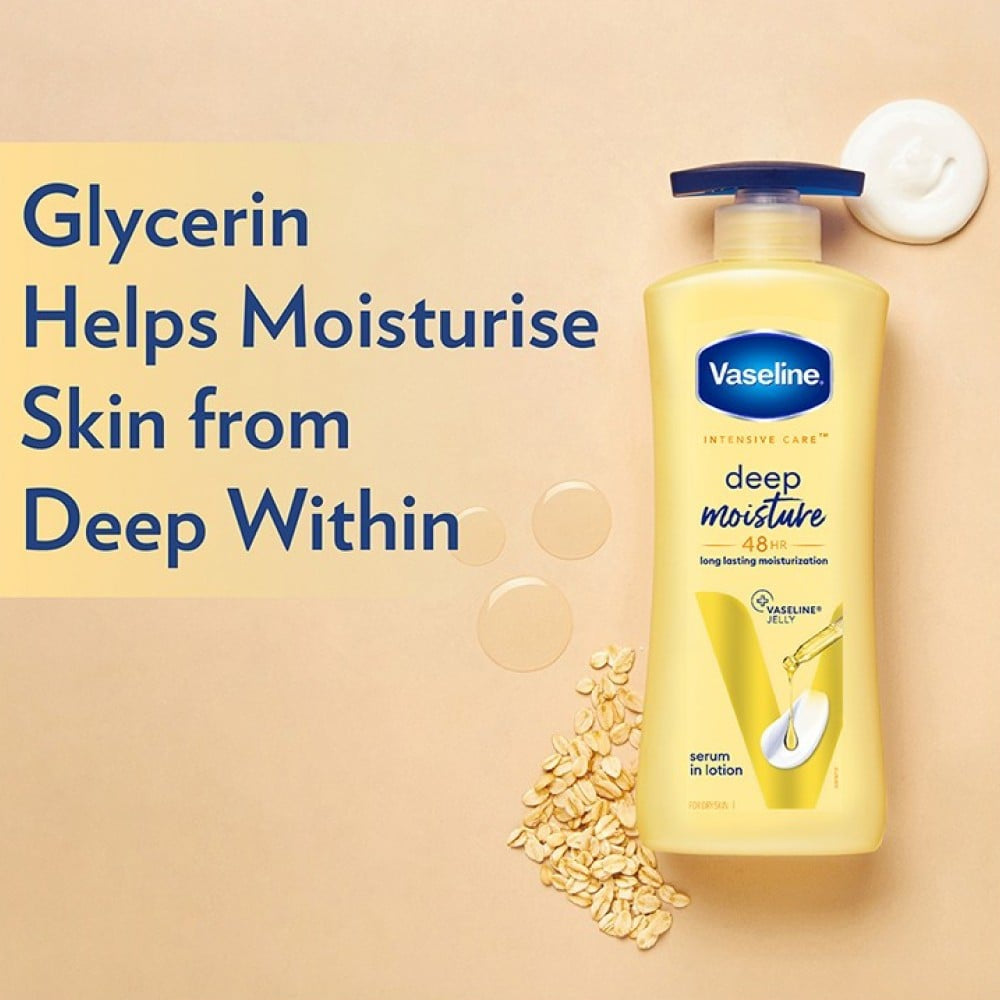 Vaseline Intensive Care Deep Body Lotion (Long Lasting Moisturization For Healthy, Glowing Skin) : 400 ml