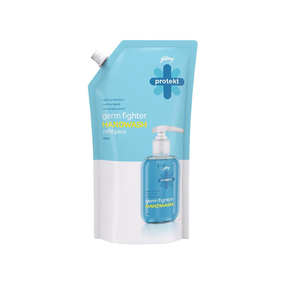 Godrej Protekt Germ Fighter Aqua - Liquid Hand Wash - Pack of 2 : 2 x 725 ml