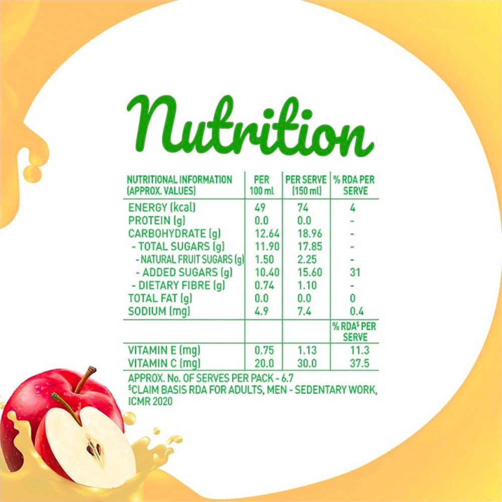 B Natural Apple Juice - Pack of 2 : 2 x 1 ltr