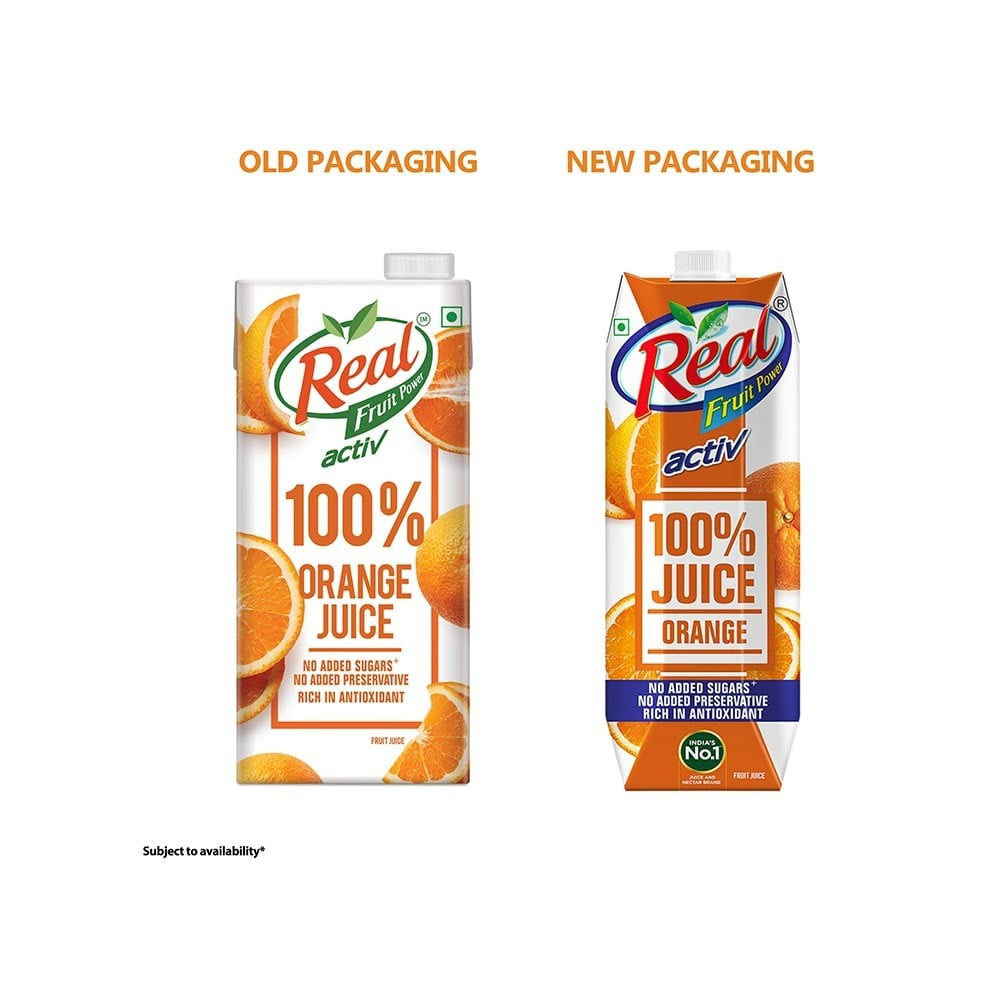 Real Activ Orange Juice - Pack of 3 : 3 x 1 ltr