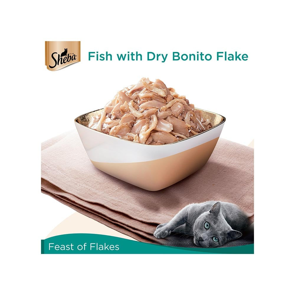 Sheba Kitten Wet Wet Kitten Food Fish with Dry Bonito Flake : 35 g