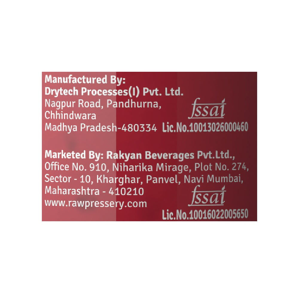 Raw Pressery Pomegranate Juice : 1 ltr