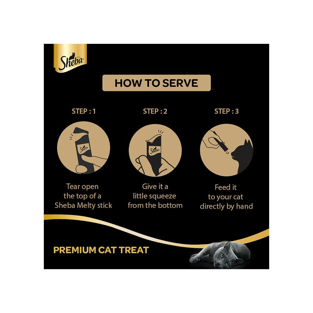 Sheba Melty Creamy Cat Treat (Maguro Selection Tuna & Seafood Flavors) : 48 g