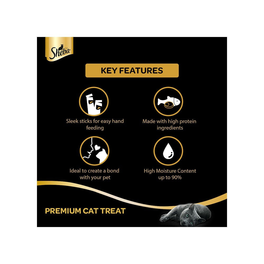 Sheba Melty Creamy Cat Treat (Maguro Selection Tuna & Seafood Flavors) : 48 g