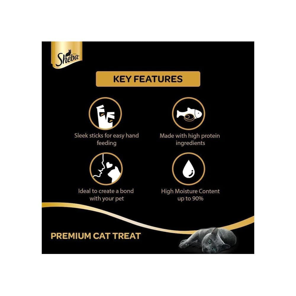 Sheba Melty Creamy Cat Treat (Sasami Selection Chicken & Whitefish Flavors) : 48 g