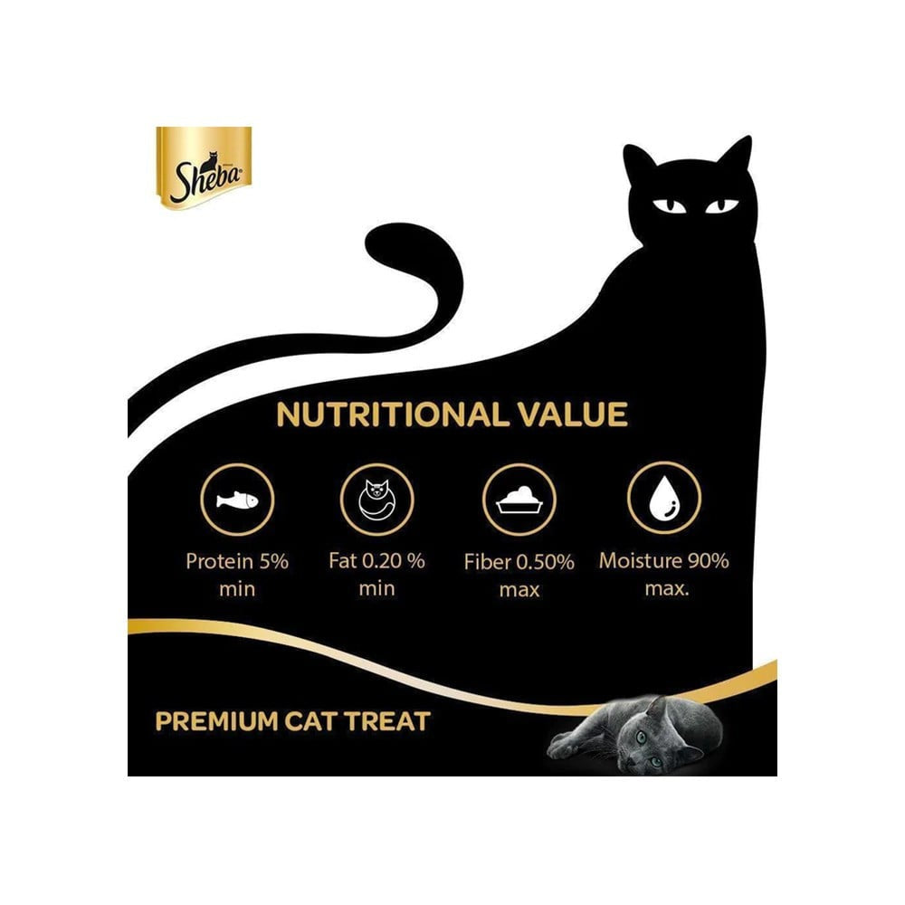 Sheba Melty Creamy Cat Treat (Sasami Selection Chicken & Whitefish Flavors) : 48 g