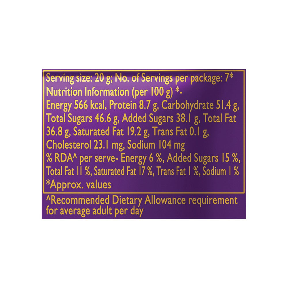 Cadbury Dairy Milk Silk Hazelnut Flavoured Chocolate Bar : 143 g