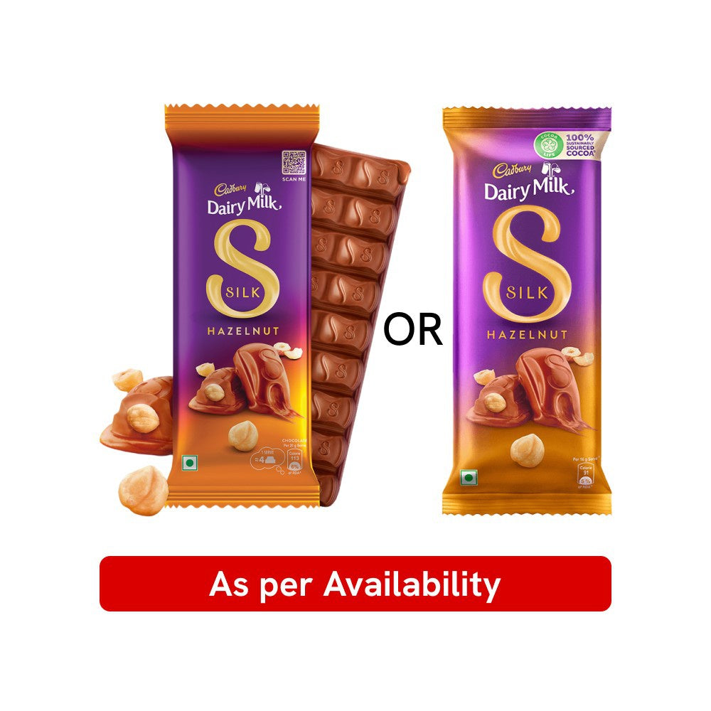 Cadbury Dairy Milk Silk Hazelnut Flavoured Chocolate Bar : 58 g