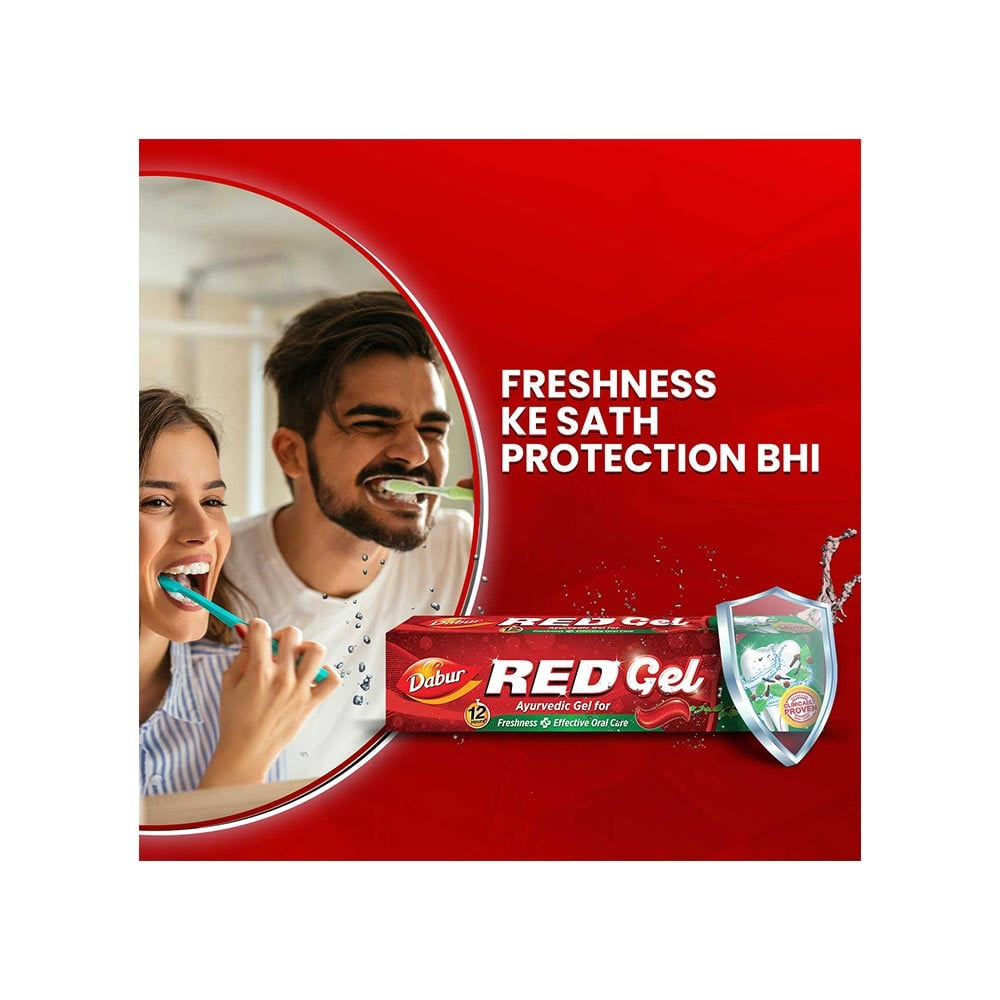 Dabur Red Gel Toothpaste for effective Oral Care : 2 x 150 g