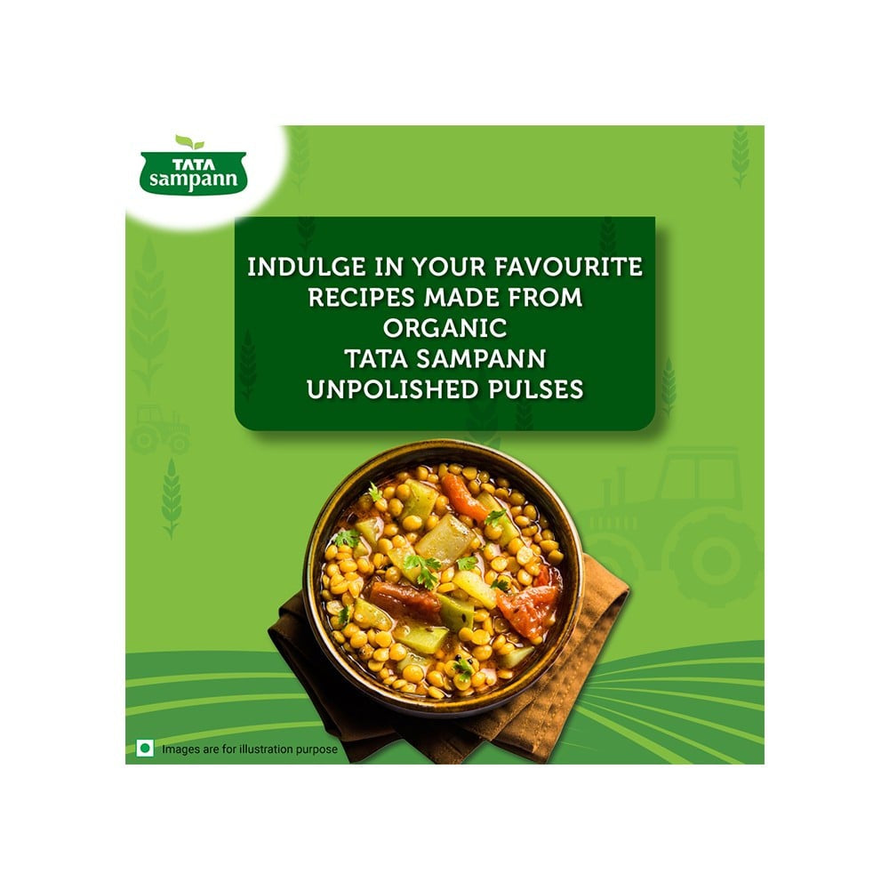 Tata Sampann Organic Chana Dal Unpolished : 500 g