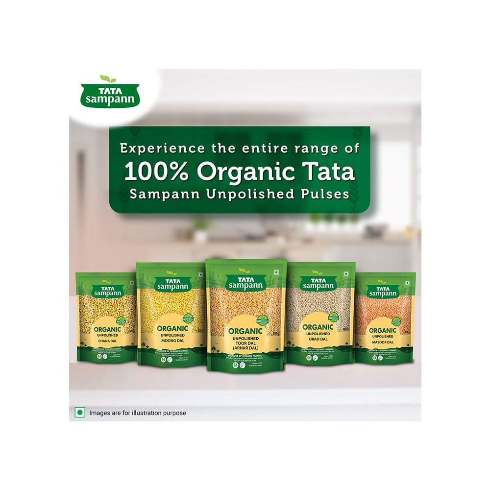 Tata Sampann Organic Chana Dal Unpolished : 500 g