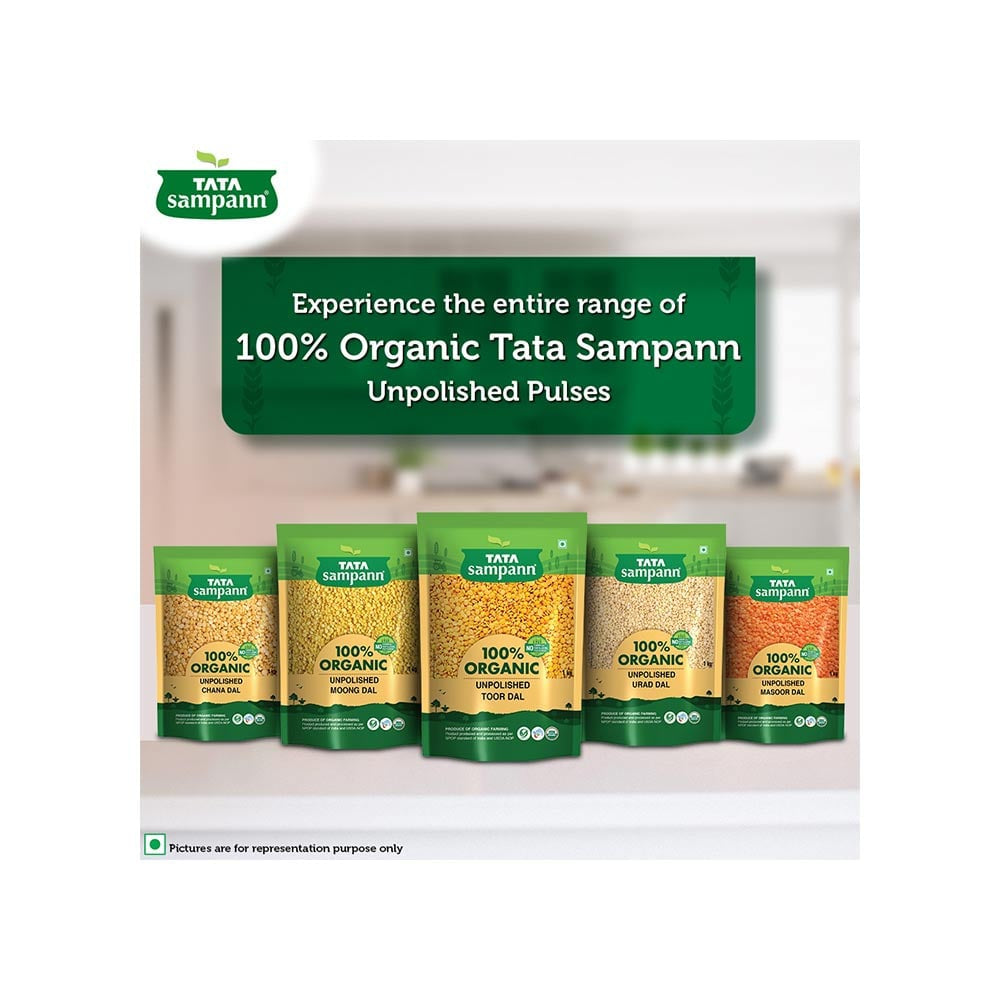 Tata Sampann Organic Moong Dal (Dhuli) Unpolished : 500 g