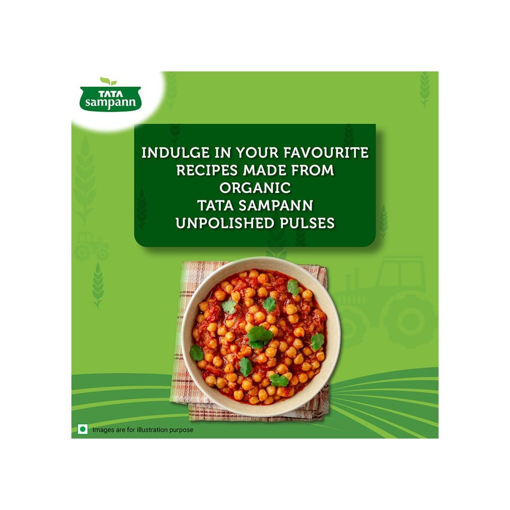 Tata Sampann Organic Kabuli Chana Unpolished : 500 g