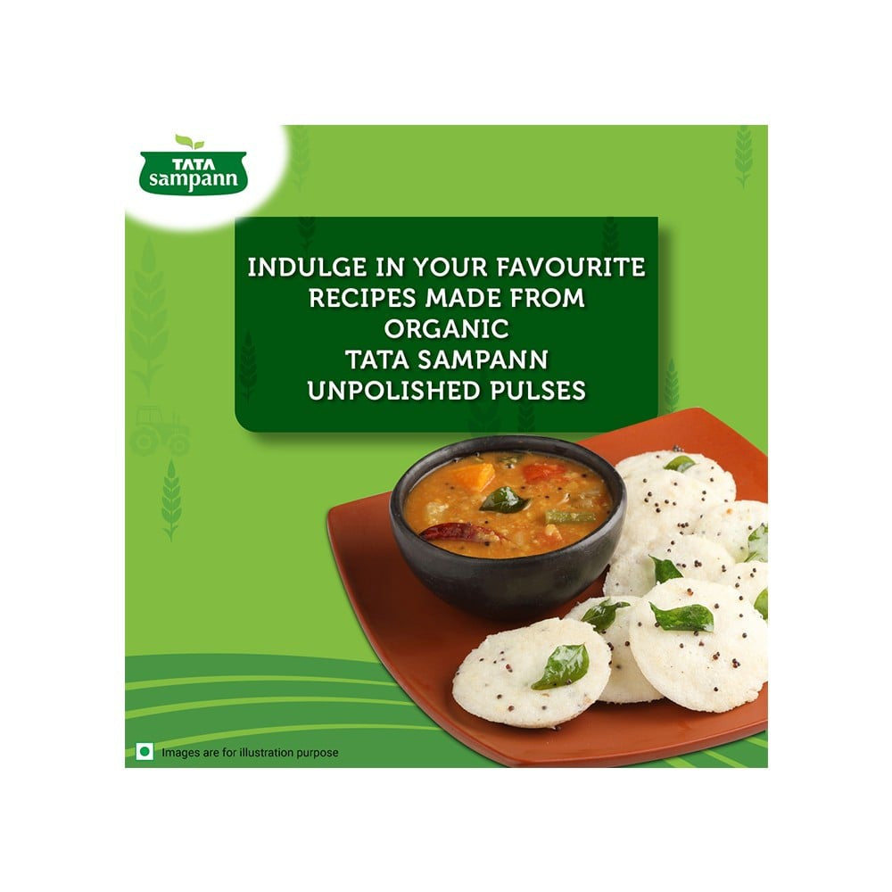 Tata Sampann Organic Arhar Dal Unpolished : 500 g