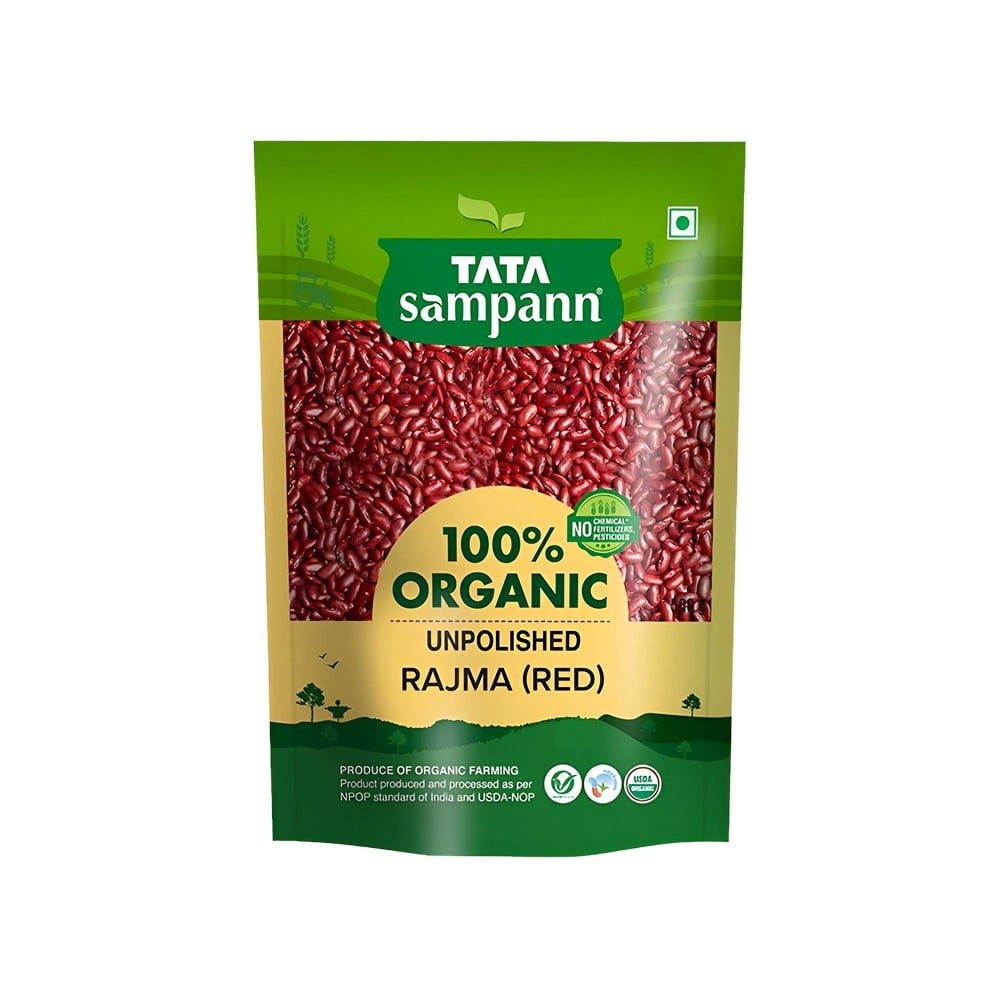 Tata Sampann Unpolished Organic Rajma (Red) : 500 g
