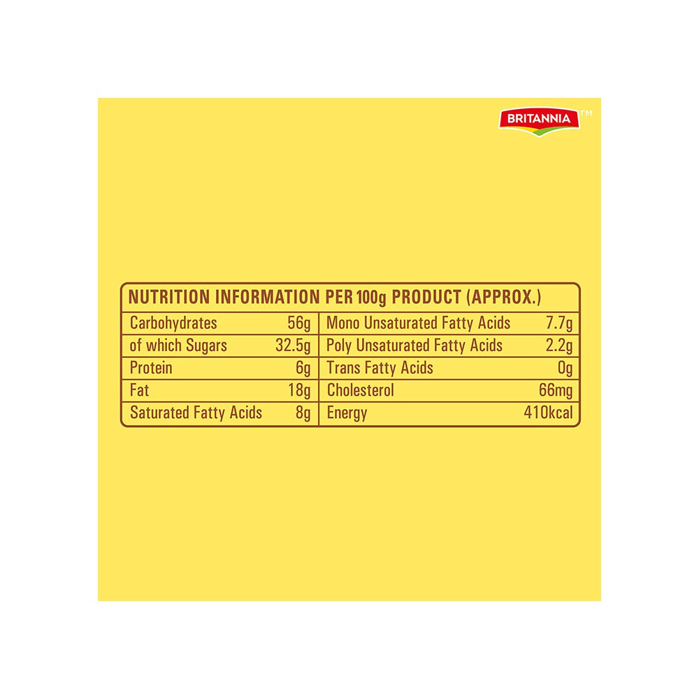 Britannia Nut & Raisin Romance Slice Cake - Pack of 2 : 2 x 140 g