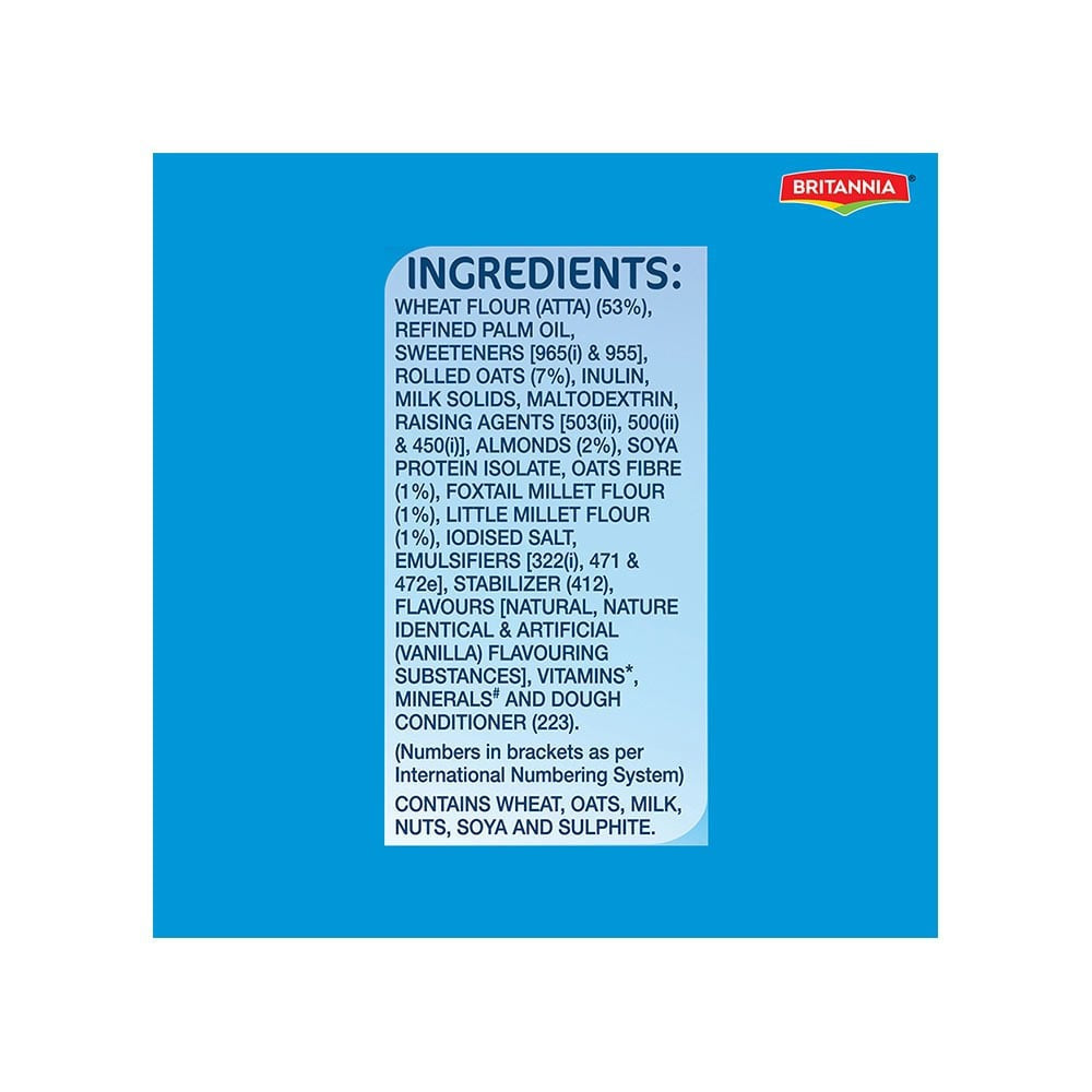 Britannia NutriChoice Oats Cookies with Zero Added Sugar (Diabetic Friendly) - Pack of 2 : 2 x 150 g