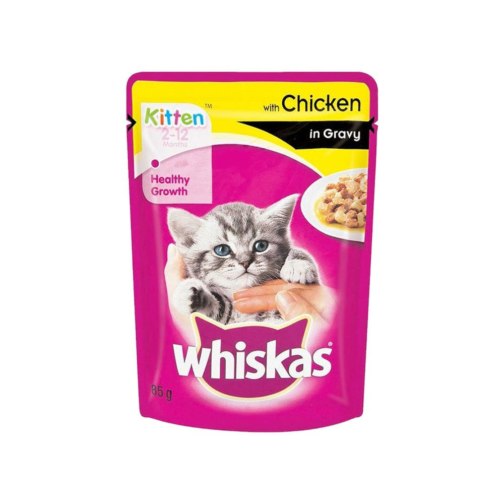 Whiskas Kitten Wet Wet Kitten Food -Chicken in Gravy (2-12 Months) - Pack of 5 : 5 x 80 g