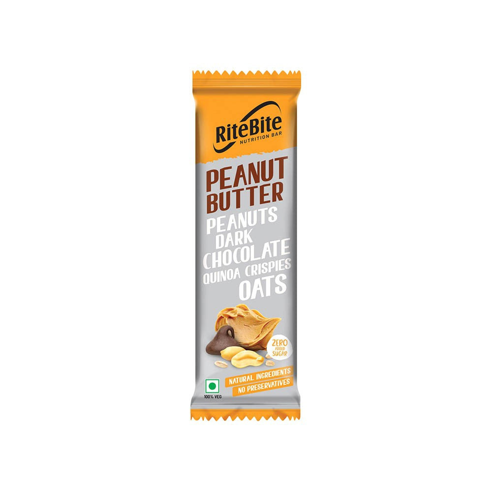 RiteBite Peanut Butter 4g Protein Bar - Pack of 2 : 2 x 40 g
