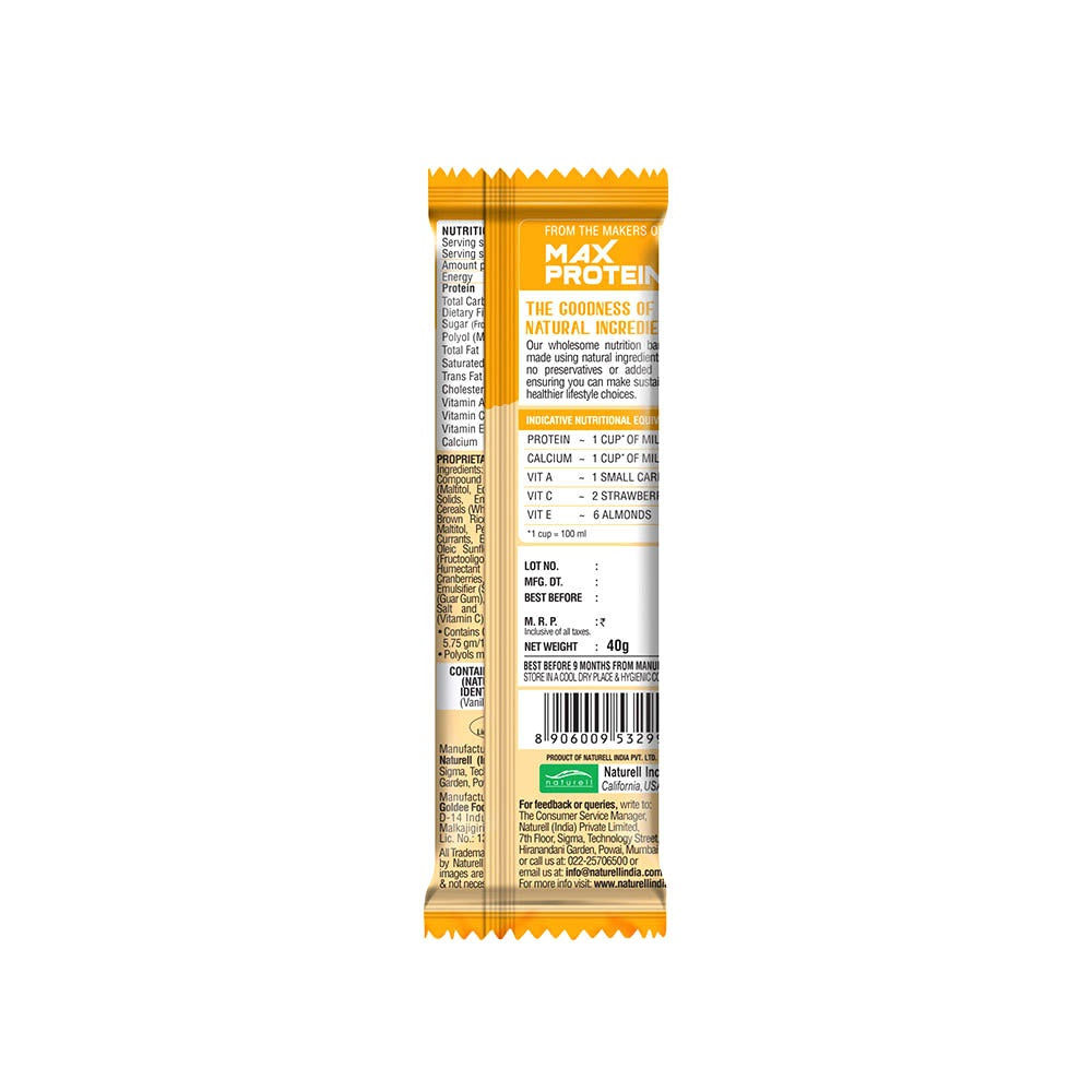 RiteBite Peanut Butter 4g Protein Bar - Pack of 2 : 2 x 40 g