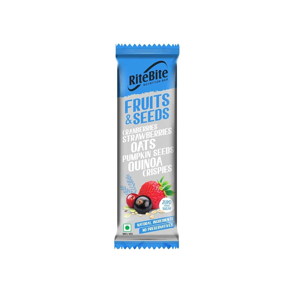 RiteBite Fruits & Seeds Nutrition Bar - Pack of 2 : 2 x 35 g